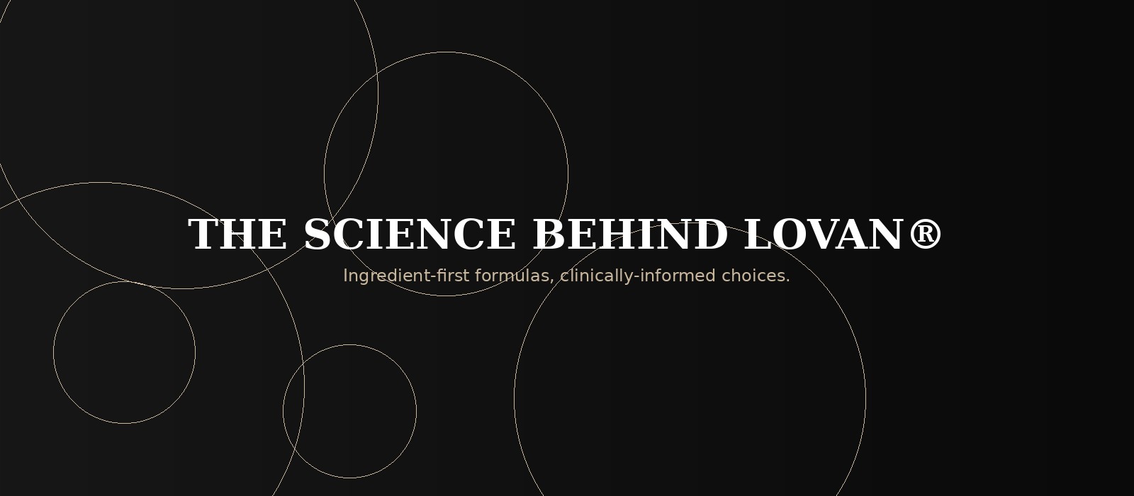 The science behind LOVAN skincare formulations